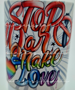 Tasse "Stop War, Make Love" - Setzen wir ein Zeichen